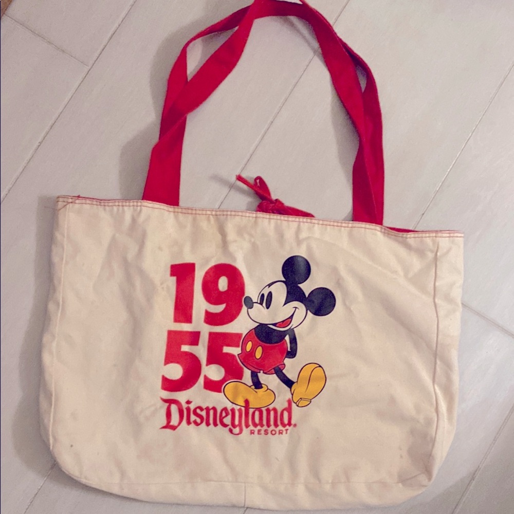 Vintage Disney Parks Reversible Disneyland Mickey Mouse Large Tote Bag